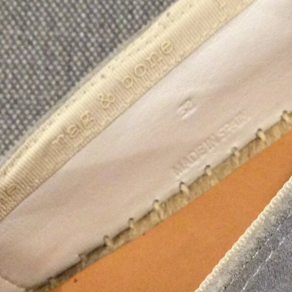 NEW Rag & Bone Edie Espadrilles in Cemento. Size 38. Retail- $275 - Picture 11 of 11